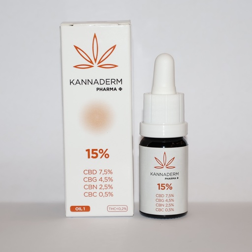 [KANNADERM PHARMA] ACEITE CBD 15% ESPECIFICO Nº1 