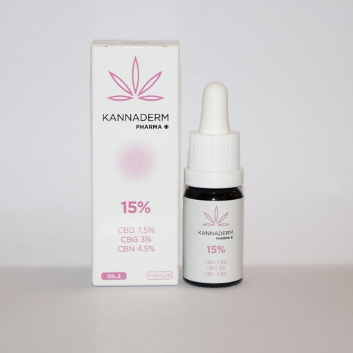 [KANNADERM PHARMA] ACEITE CBD 15% ESPECIFICO Nº2 